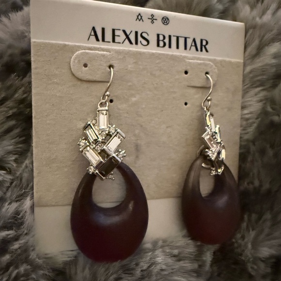 New Alexis Bittar
Lucite & Crystal Baguette Cluster Drop Earrings - Picture 3 of 4